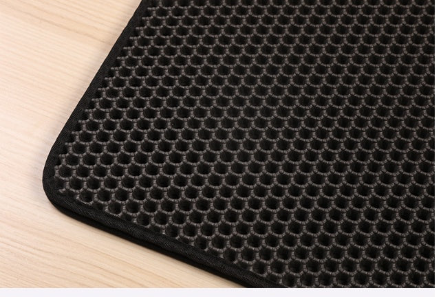 Double Layer Cat Litter Catcher Mat – Easy to Clean