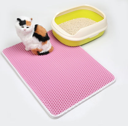 Double Layer Cat Litter Catcher Mat – Easy to Clean