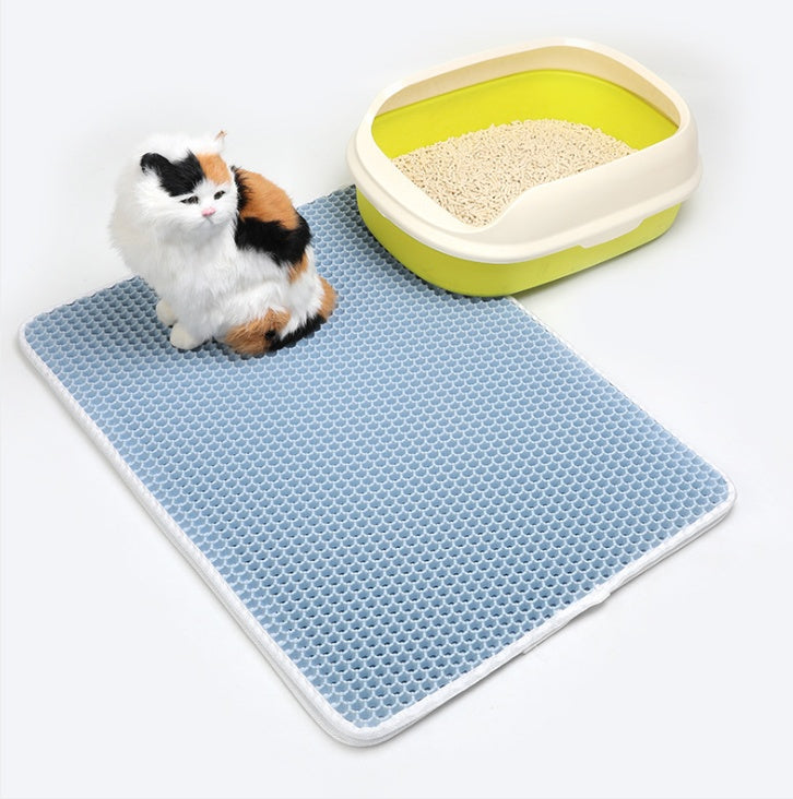 Double Layer Cat Litter Catcher Mat – Easy to Clean