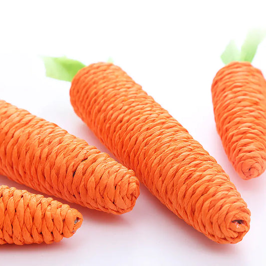 Catnip Carrot Bell Toy
