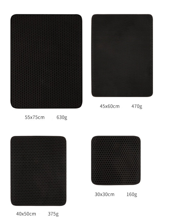 Double Layer Cat Litter Catcher Mat – Easy to Clean