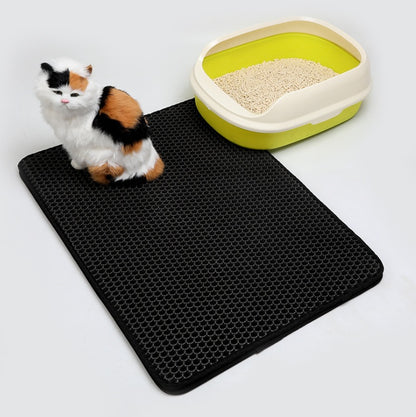 Double Layer Cat Litter Catcher Mat – Easy to Clean