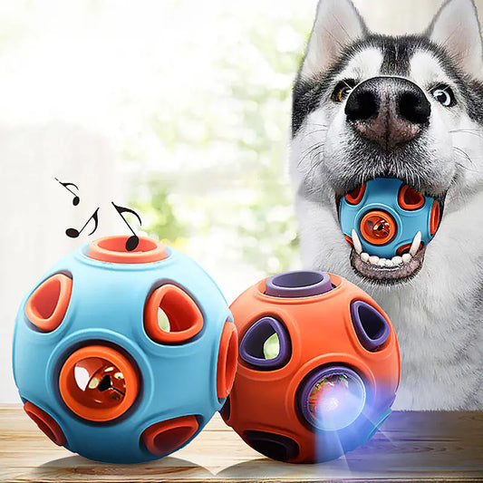 LED Glow Dog Ball – Tough Chew Toy